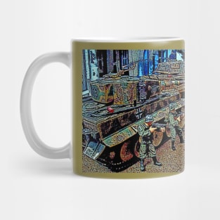 WW2 Tiger Tank Column Mug